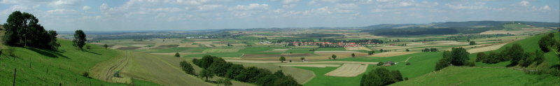 Blick vom Frstenberg auf Baar, Wartenberg und Donau